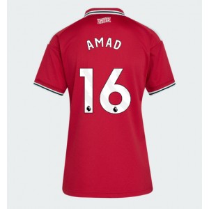 Manchester United Amad Diallo #16 Jalkapallovaatteet Naisten Kotipaita 2026-27 Lyhythihainen